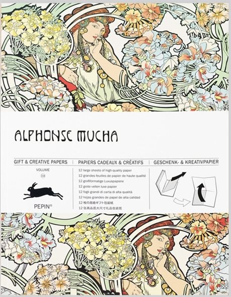 BOK MED PRESENTPAPPER – Alphonse Mucha