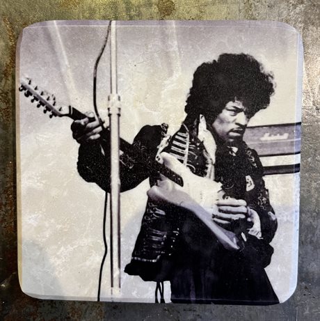 Glasunderlägg – Jimi Hendrix Gitarr