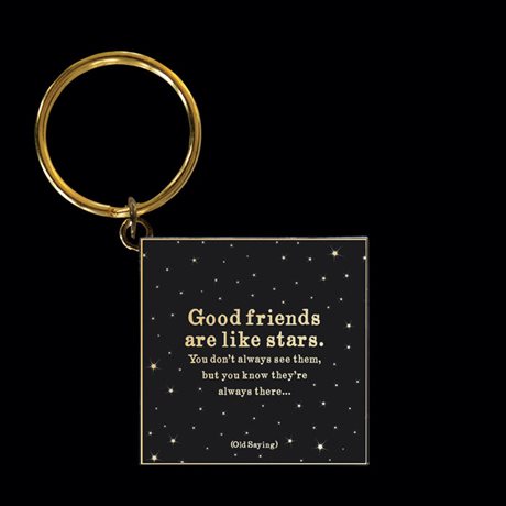 NYCKELRING Quotable – Good friends... 38x38mm