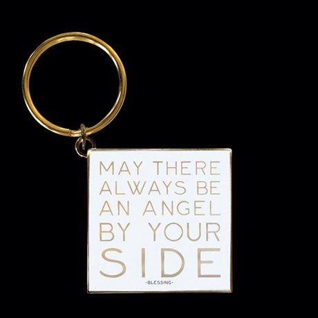 NYCKELRING Quotable – ...angel by your side 38x38mm