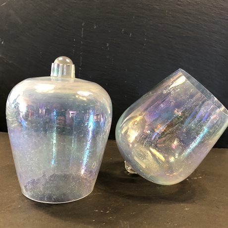 Ljushållare i råglas – Cognacskupa H:10cm