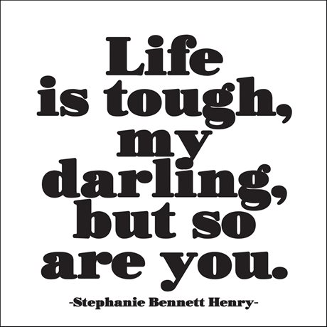 MAGNET Quotable – Life is tough... 9x9cm