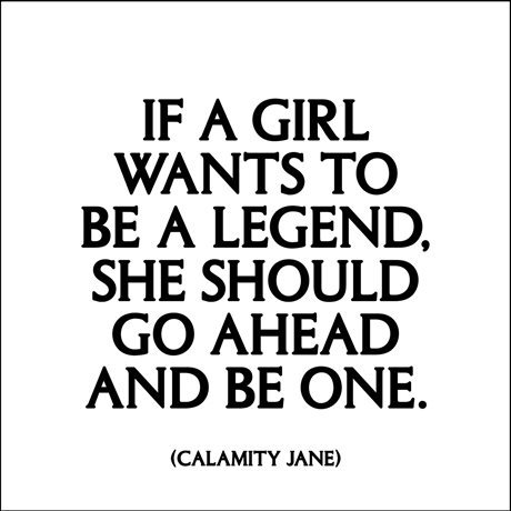 MAGNET Quotable – If a girl wants to be a legend... 9x9cm