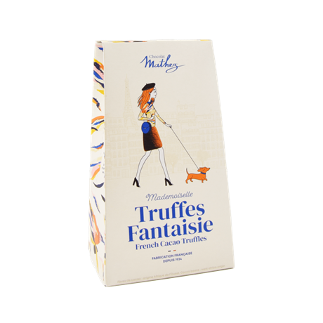 Mathez Truffes Fantaisie – franska krämiga chokladtryfflar 100g