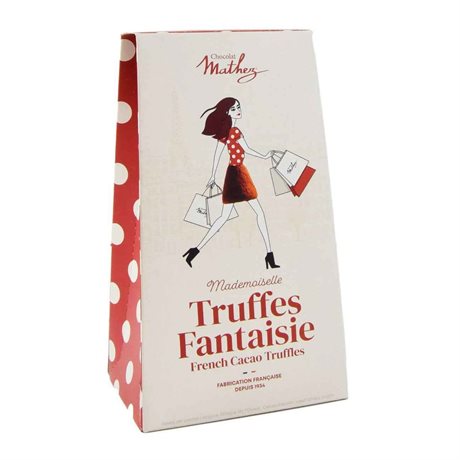 Mathez Truffes Fantaisie – franska krämiga chokladtryfflar med havssalt100g