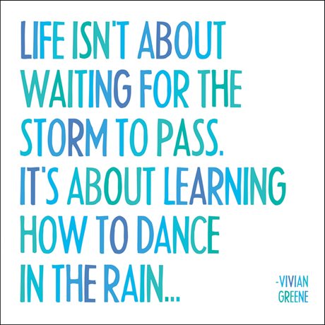 MAGNET Quotable – Dance in the rain... 9x9cm