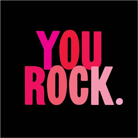 MAGNET Quotable – You Rock. 9x9cm