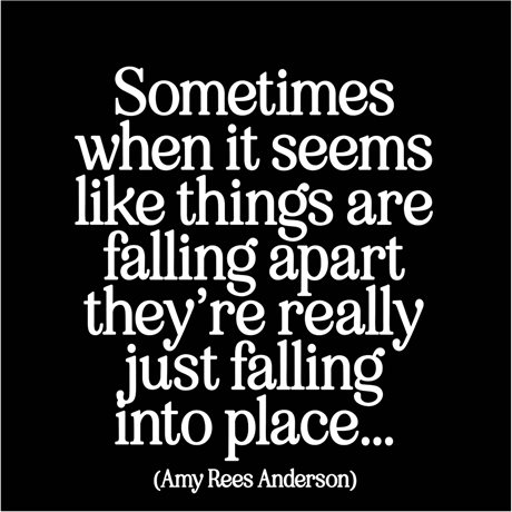 MAGNET Quotable – Falling into place... 9x9cm