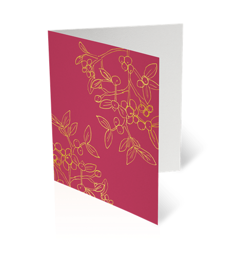 Kort med kuvert – Mistletoe 9x11cm
