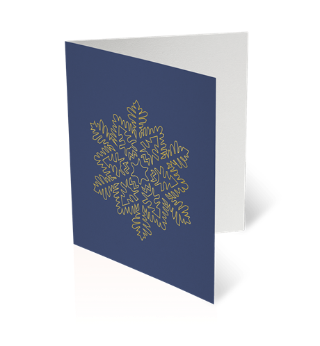 Kort med kuvert – Snowflake 9x11cm