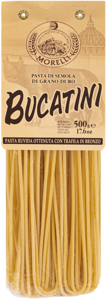 NYHET !!! Morelli Pasta di Semola di Grano Duro – BUCATINI, typisk pasta från Rom 500g