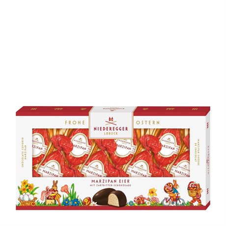 Niedereggers marsipanägg överdragna med mörk choklad 120g