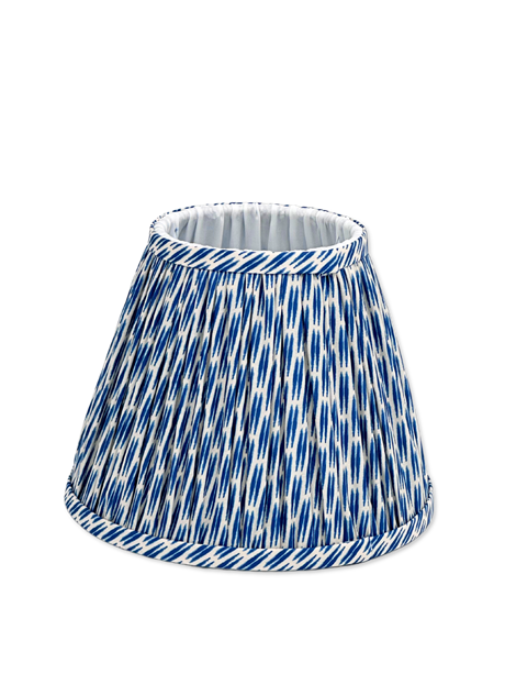 Ikat Lampskärm Blå Stor 