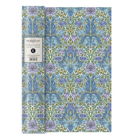 Presentpapper på rulle – William Morris Spring Thicket Cobalt 300x70cm 