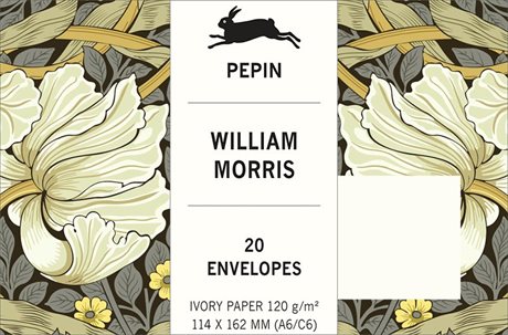 20 vackra C6-kuvert med mönster av William Morris