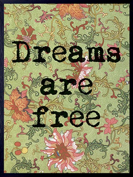 Poster Vanilla Fly – Dreams are free 30x40cm