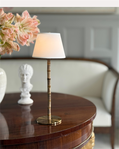Portabel bordslampa Palm Beach bambu