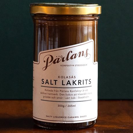 Pärlans Kolasås – Salt Lakrits 265ml