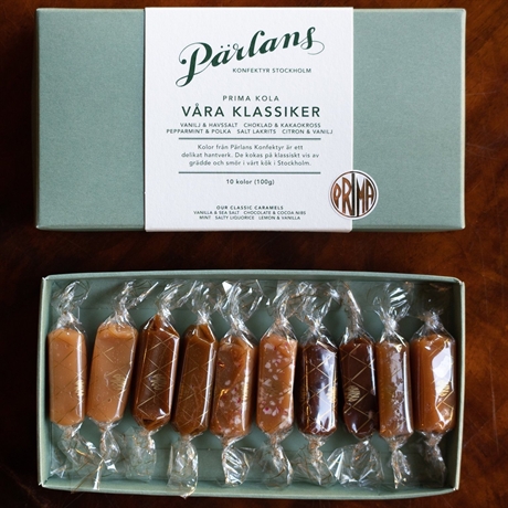 PÄRLANS KOLOR I GRÖN ASK "VÅRA KLASSIKER" 10 bitar