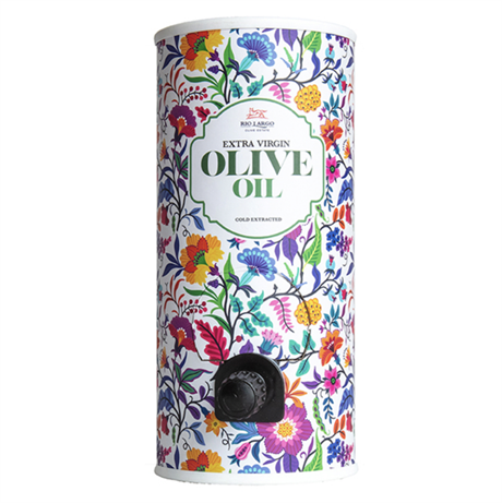 Olivolja Extra Virgin – bag-in-box i mönster Flower Power 1 liter