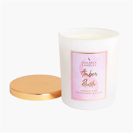 Doftljus Amber Blush i glasburk 30H
