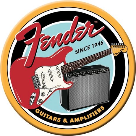 Magnet retro – Fender G & A Ø:7,6cm