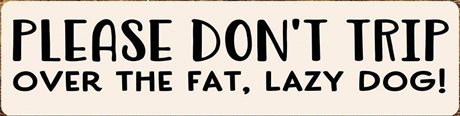 Metallskylt i vintagestil – Please don