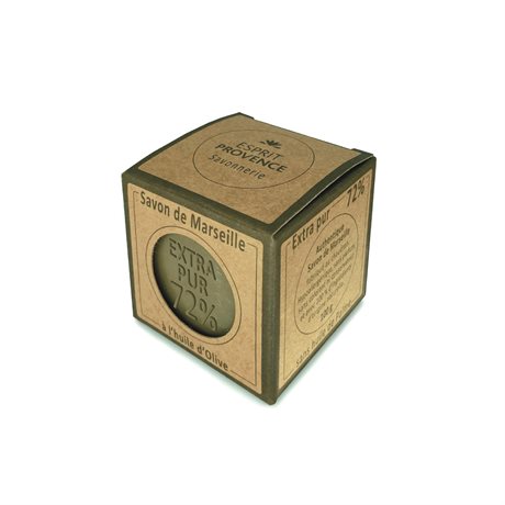 Fast tvål kub Extra Pure Marseille 72% – Olive Oil liten 100g 
