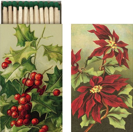 TÄNDSTICKOR VINTAGE Järnek & Julstjärna 6x11cm