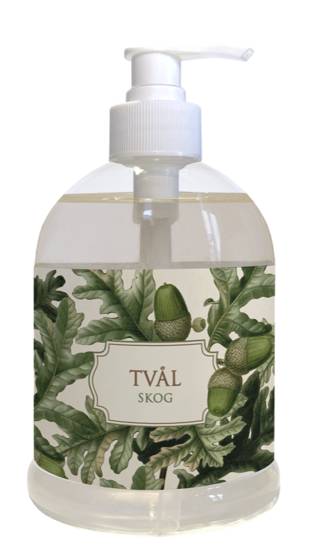 Flytande tvål med Vintagemotiv – Skog / Ekollon 500ml