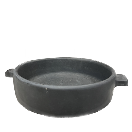 Skål / Fat i svart keramik Ø:21,5cm