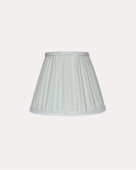 Lampskärm Vit veckad – till portabla bordslampor