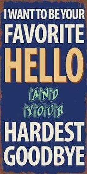 MAGNET – I want to be your favorite hello...