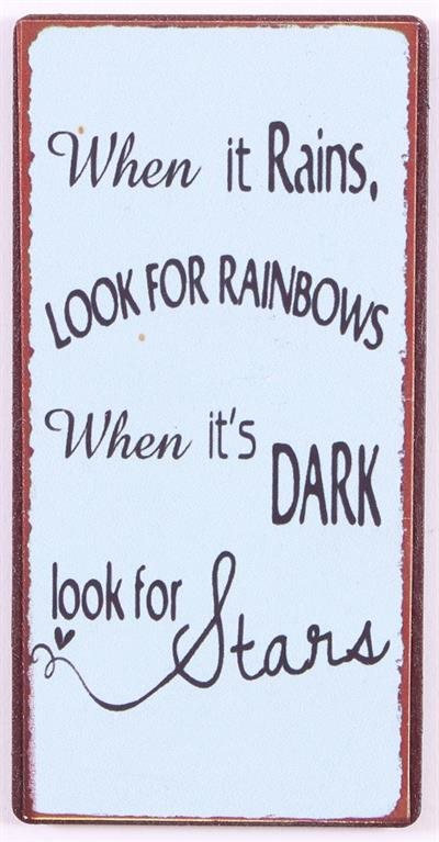 MAGNET – When it rains, look for rainbows...