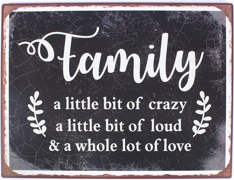 Plåtskylt – Family...