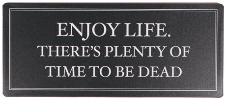Plåtskylt – Enjoy life. There