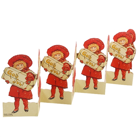 Pappersrad Jenny Nyström julflicka 15x62cm