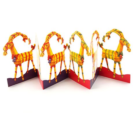 Pappersrad Halmbock 15x63cm