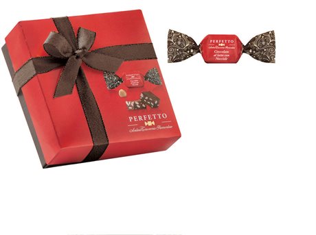 Perfetto – Praliner med mjölkchoklad & hasselnötter 125g