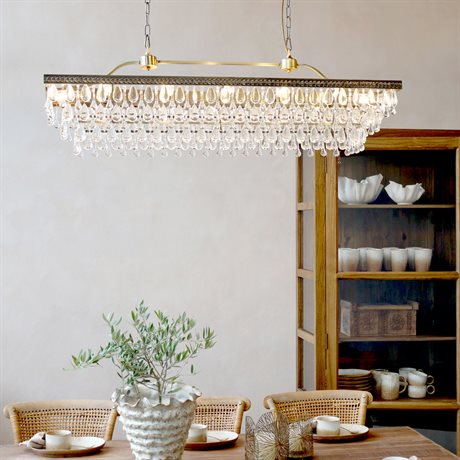 Takkrona Versaille med glasprismor