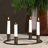 Ljusstake i metall med fyra ljushållare Ø28cm