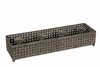 Adventsljusstake i flätad metall 13x45x9cm