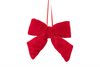 Rosett Sammet med hänge – Röd