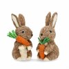 Kanin i naturmaterial med morot 23cm Pris/st
