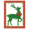 Julkort med kuvert – Topiary Stag 12x15cm 5-pack 