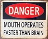 Metallskylt i vintagestil – Danger... 15x20cm