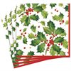 Servetter Middag Gilded Holly White