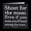 Dubbelt kort med kuvert Quotable – Shoot for the moon... 13x13cm