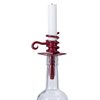 Ljushållare / Stumpastake till flaska i rött smide H:10,5cm