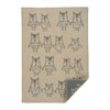 Ullfilt KLIPPAN HAND IN HAND – Babypläd i 100% ekologisk lammull Greige 65x90cm 